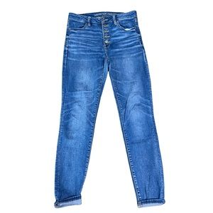 American Eagle Super High Rise Jegging Button Fly